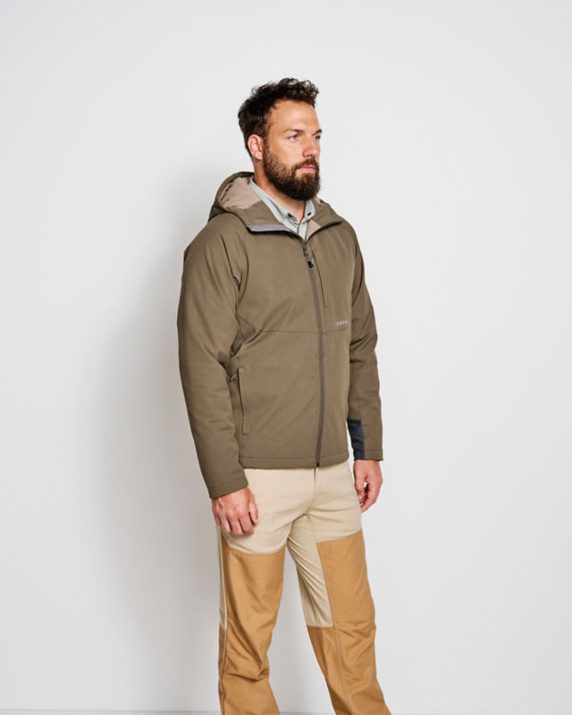 Men&rsquo;s PRO HD Upland Softshell Hoodie - BLAZE/TARMAC image number 4