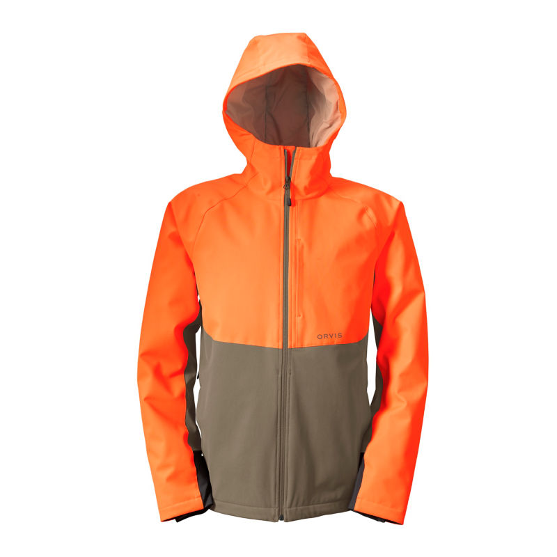 Men&rsquo;s PRO HD Upland Softshell Hoodie - BLAZE/TARMAC image number 1