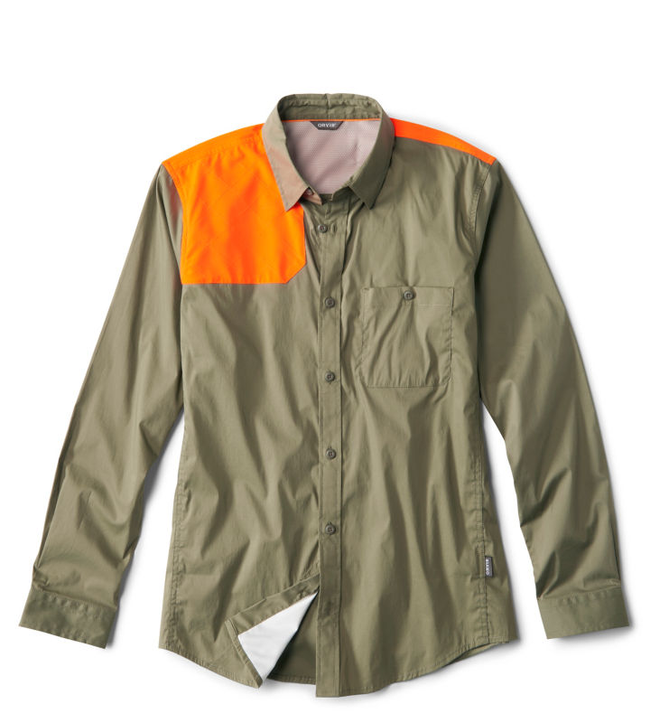 Men&rsquo;s Featherweight Long-Sleeved Shooting Shirt - BLAZE/DUSTY OLIVE