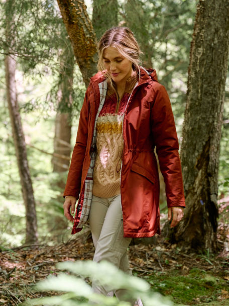 Woman in Pack N Go Insulated Jacket