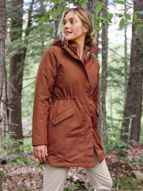 Woman in Pack N Go Insulated Jacket