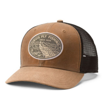 Waxed Cotton Trout Sip Trucker Hat