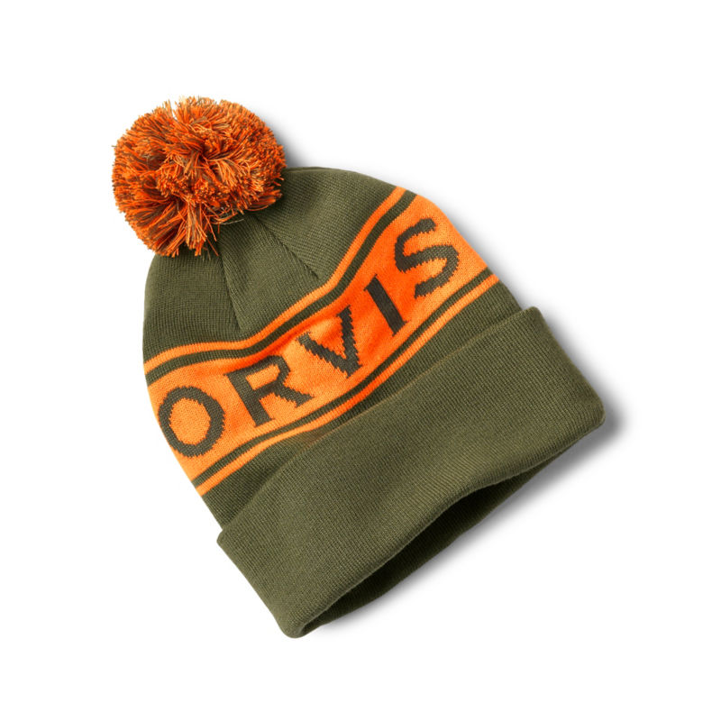 Orvis Pom Beanie - OLIVE/BLAZE