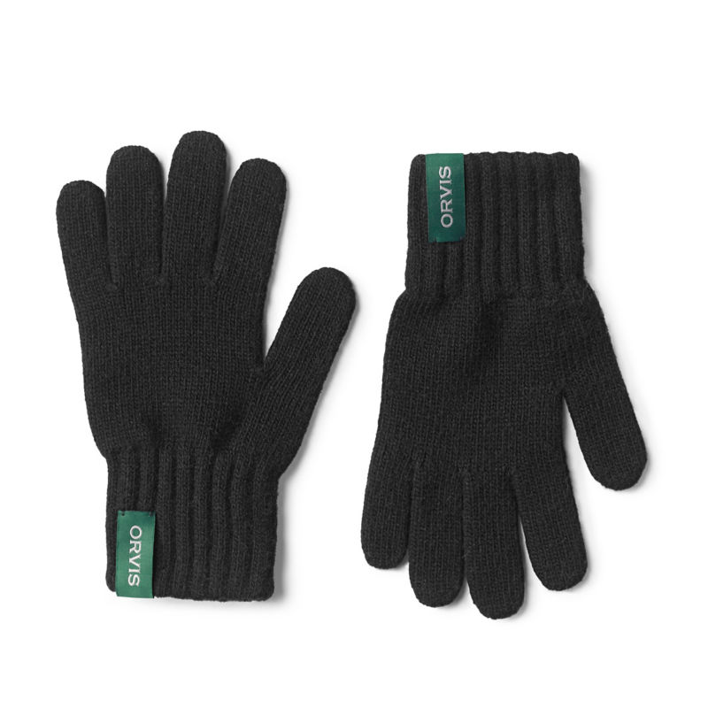 Orvis Rag Wool Gloves - BLACK