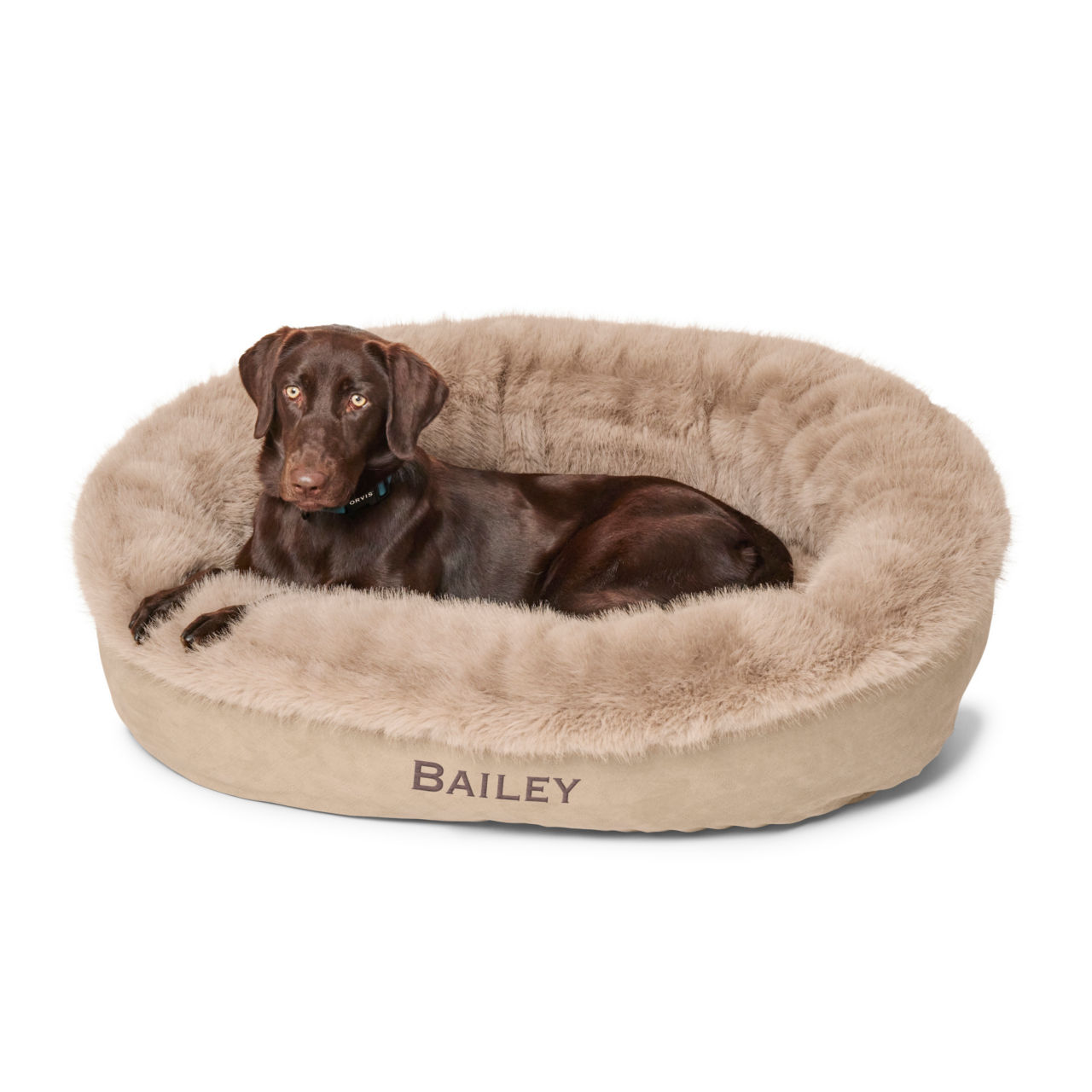 ComfortFill-Eco™ Fur Wraparound Dog Bed -  image number 0