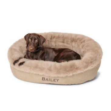 ComfortFill-Eco™ Fur Wraparound Dog Bed - 