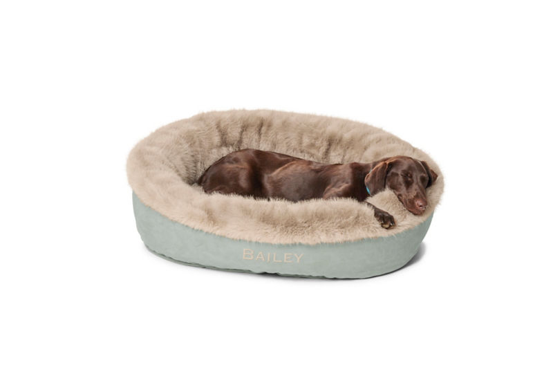 ComfortFill-Eco&trade; Fur Wraparound Dog Bed - BASIL image number 2