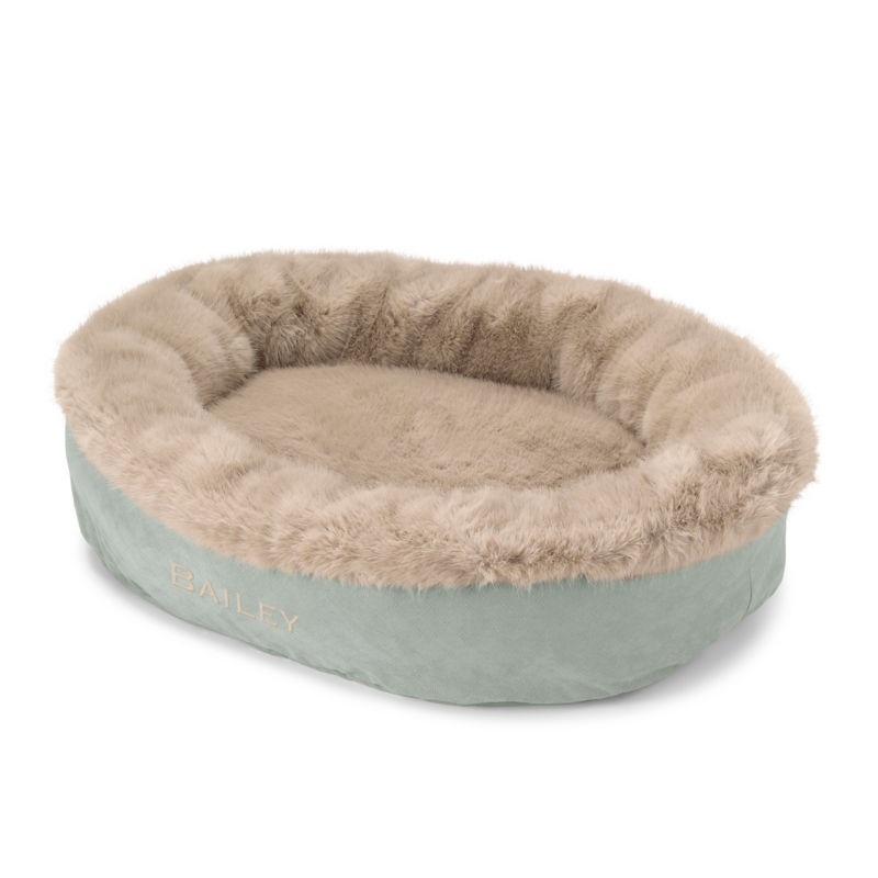 ComfortFill-Eco&trade; Fur Wraparound Dog Bed - BASIL image number 1