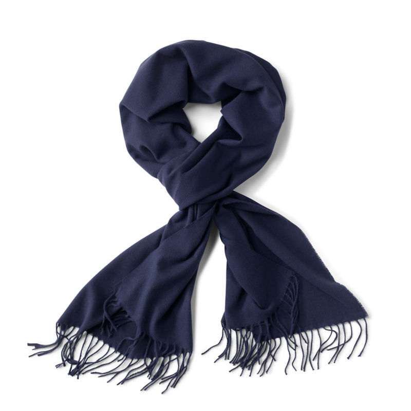 Fringe Scarf - TRUE NAVY