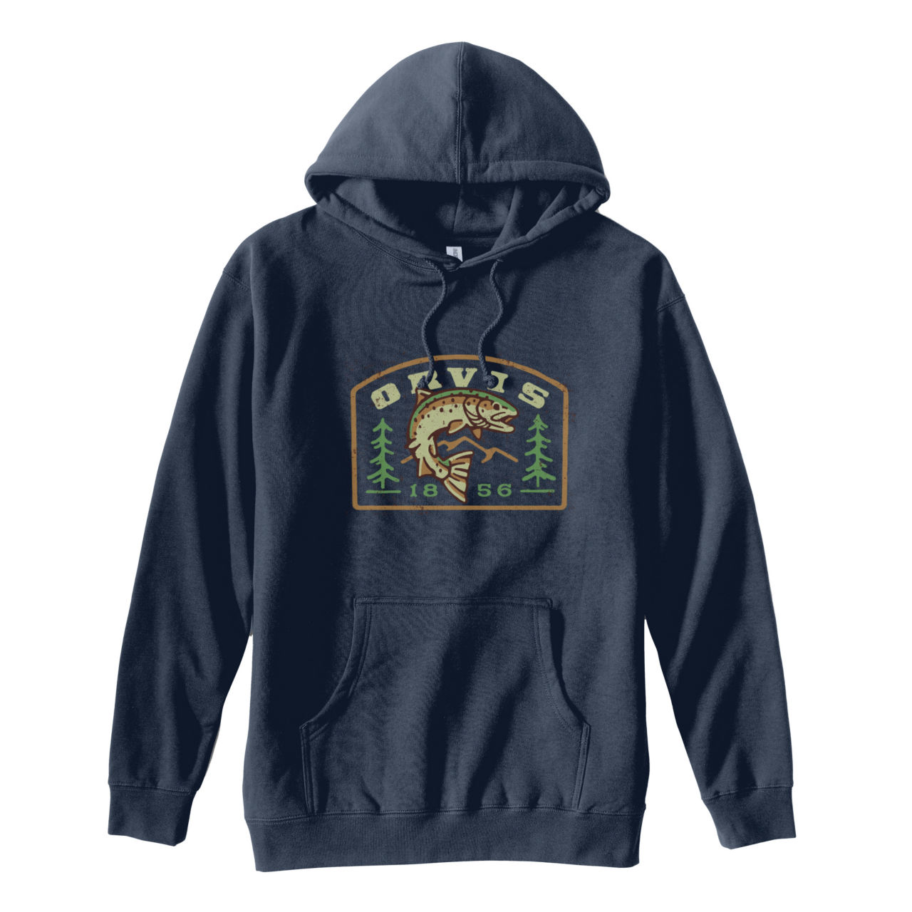 Mountain Trout Hoodie - NAVY image number 0