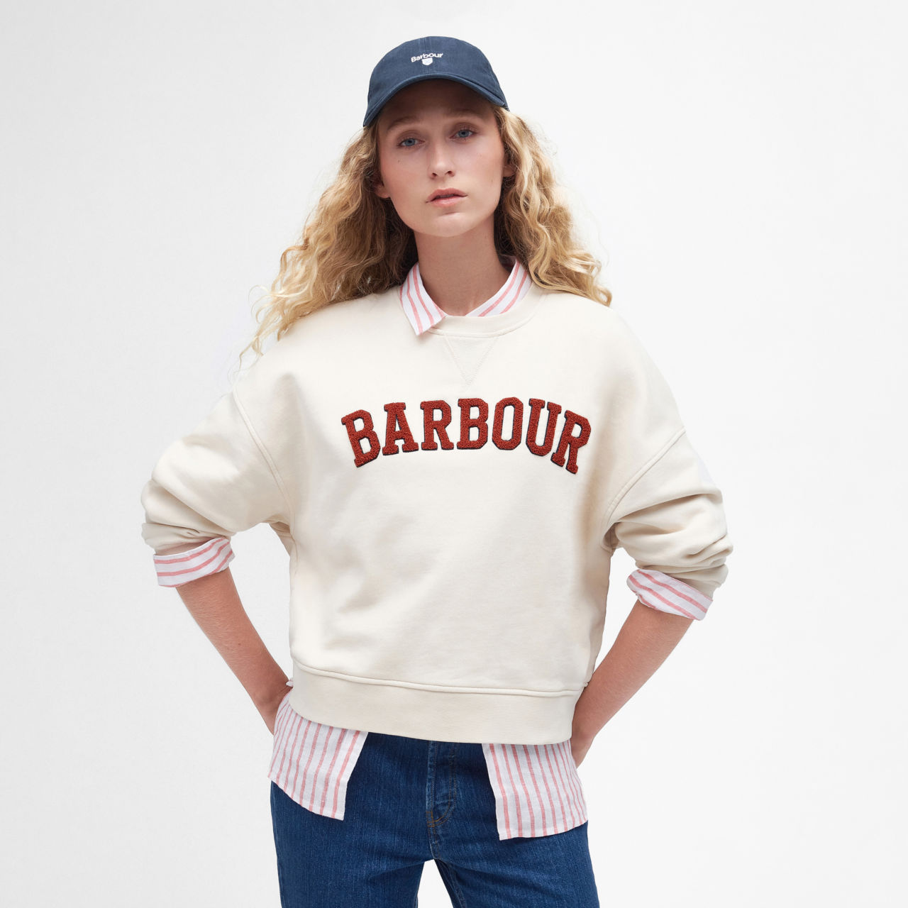 Barbour® Silverdale Overlayer Sweatshirt - CALICO image number 0