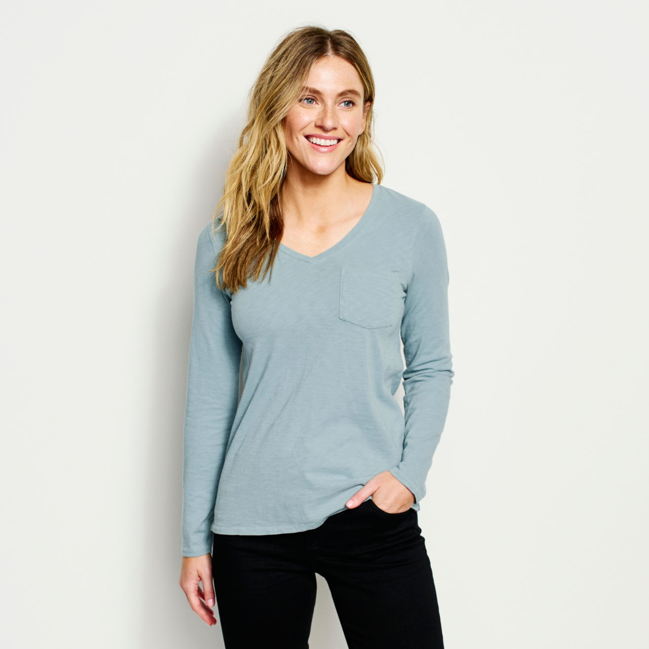 Canyon V-Neck Long-Sleeved Tee -  image number 0