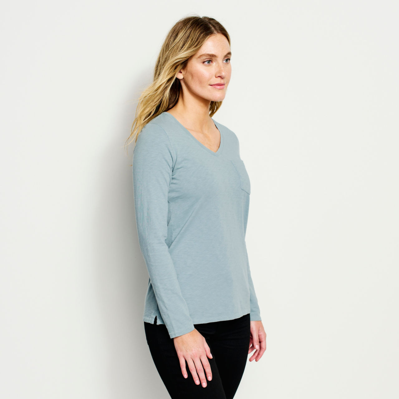Canyon V-Neck Long-Sleeved Tee -  image number 1