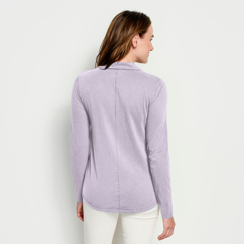 Canyon Button-Front Tee - PURPLE FOG image number 3