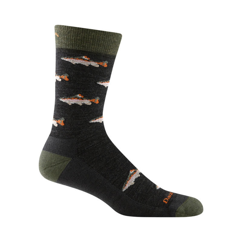 Darn Tough&reg; Spey Fly Lightweight Crew Socks - CHARCOAL