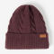 Barbour® Meadow Cable Beanie - BLACK CHERRY image number 0