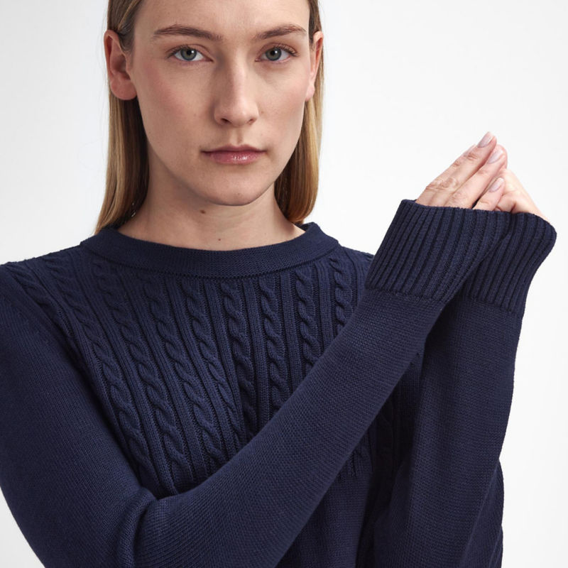 Barbour&reg; Stitch Guernsey Knit Dress - NAVY image number 4