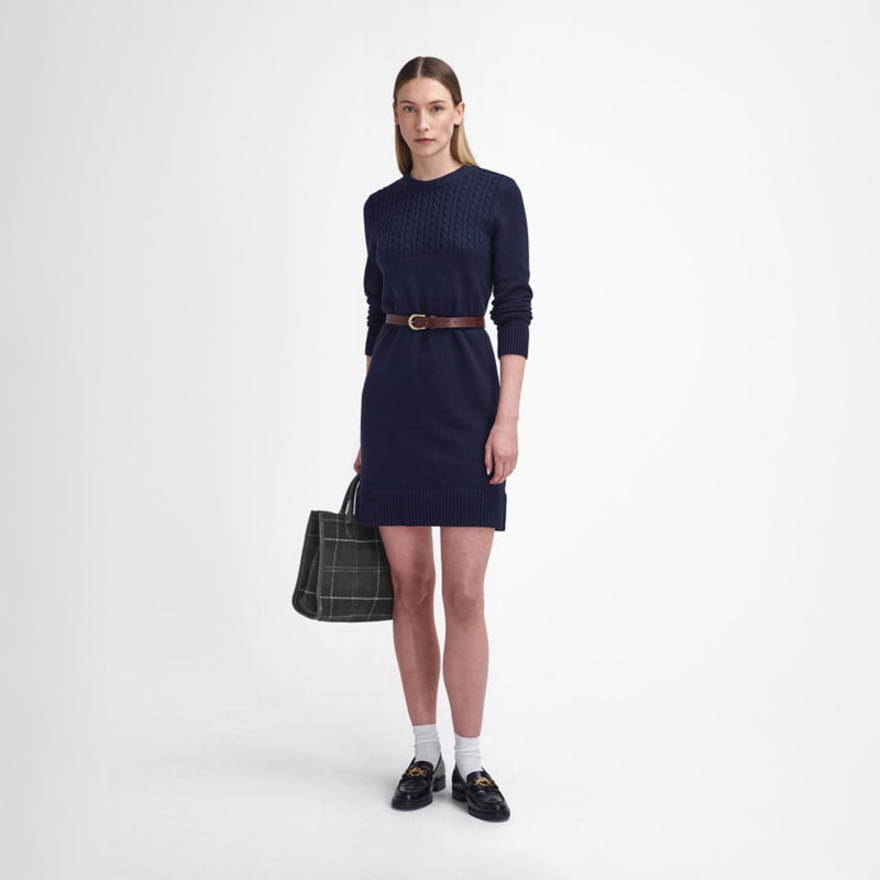 Barbour&reg; Stitch Guernsey Knit Dress - NAVY image number 1