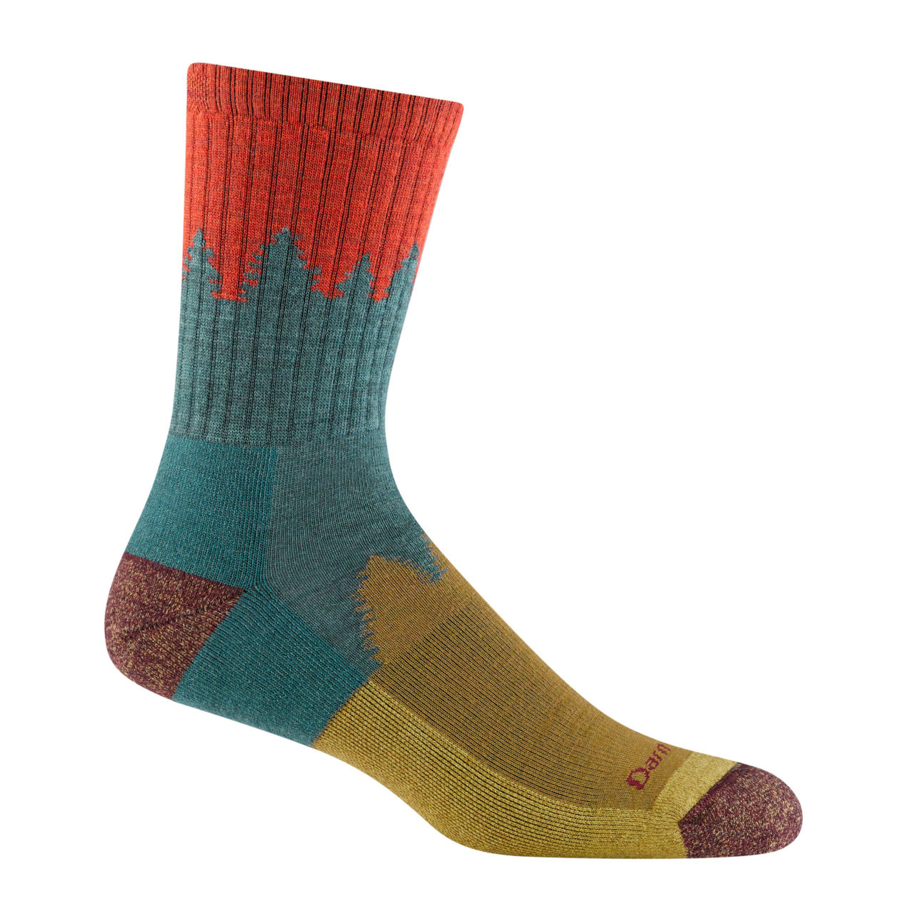 Darn Tough® Number 2 Micro Crew Midweight Socks - TEAL image number 0