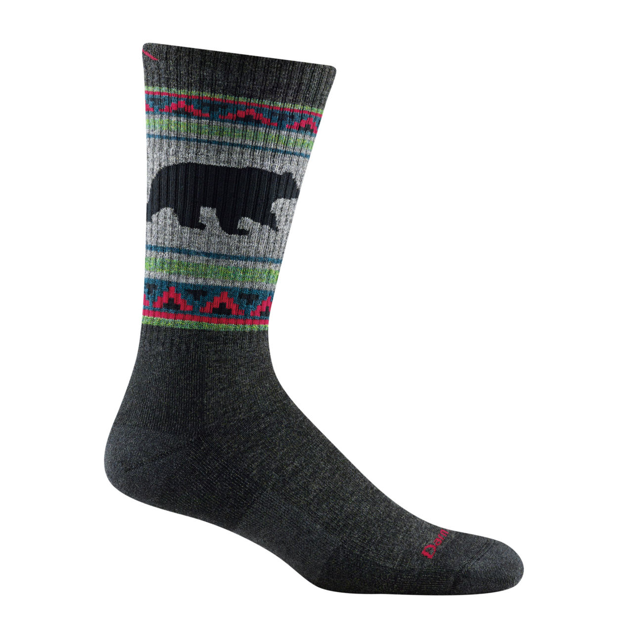 Darn Tough® VanGrizzle Boot Midweight Crew Socks - CHARCOAL image number 0
