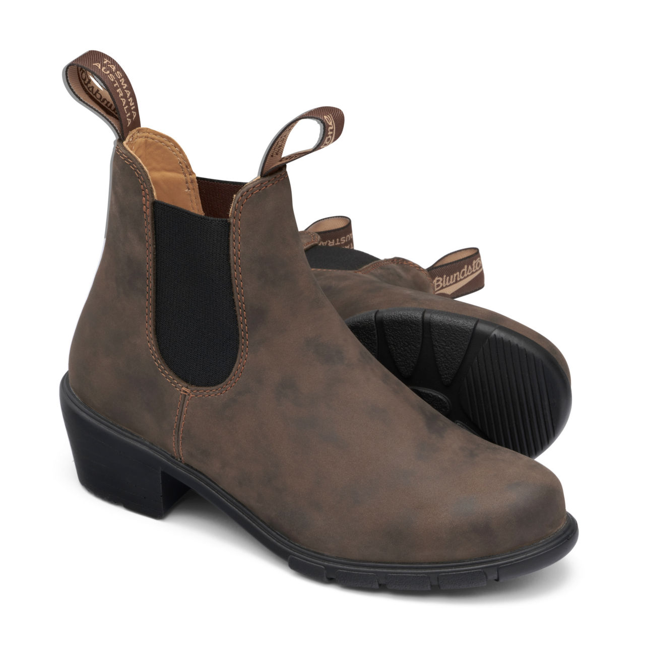 Women’s Blundstone® 1677 Heeled Boots - RUSTIC BROWN image number 2