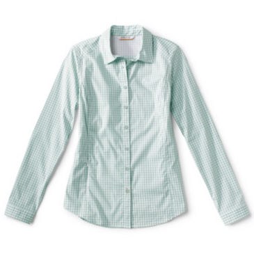 Women's River Guide Long-Sleeved Shirt - SEA GLASS CHECK
