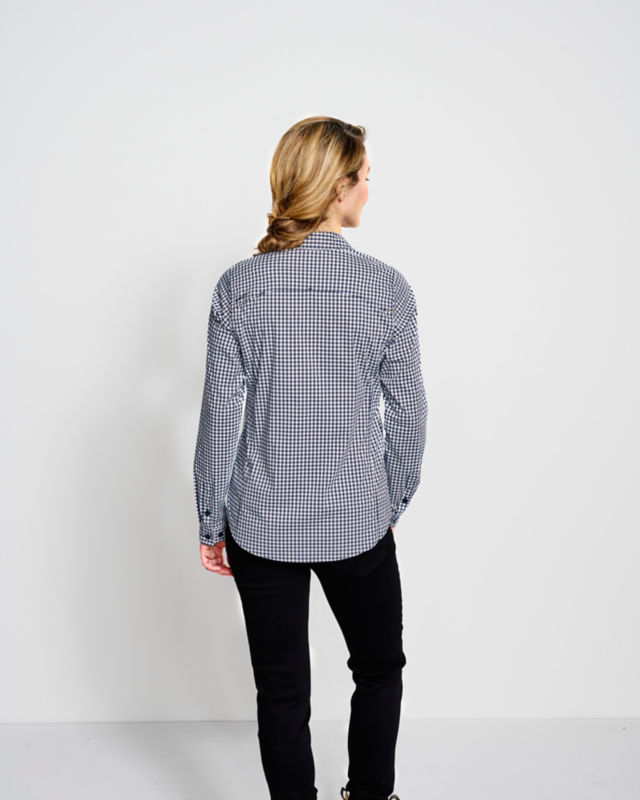 Women's River Guide Long-Sleeve Shirt - BLUE LAGOON PLAID image number 4