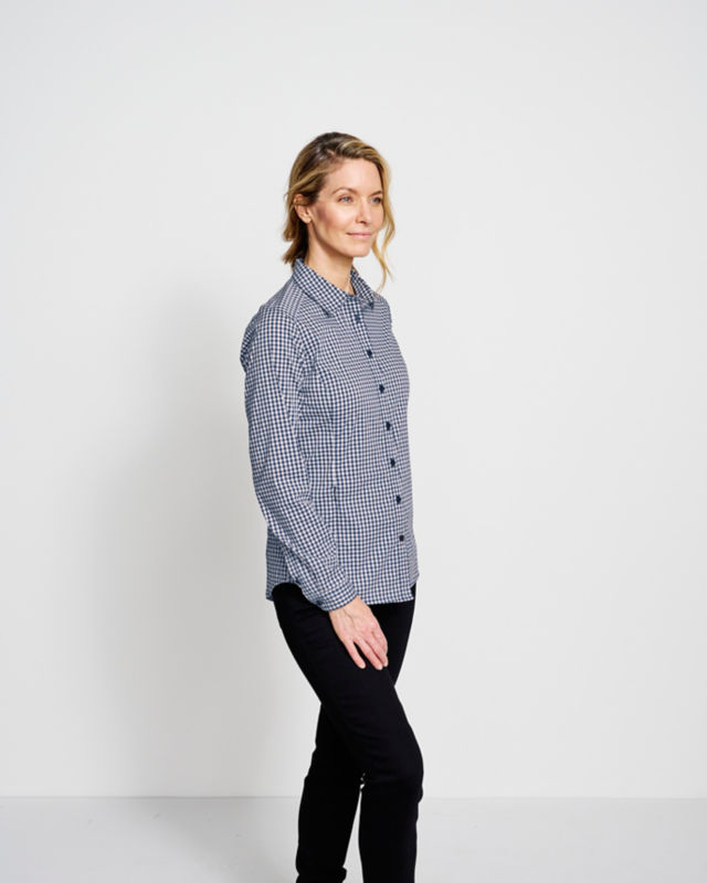 Women's River Guide Long-Sleeve Shirt - BLUE LAGOON PLAID image number 3