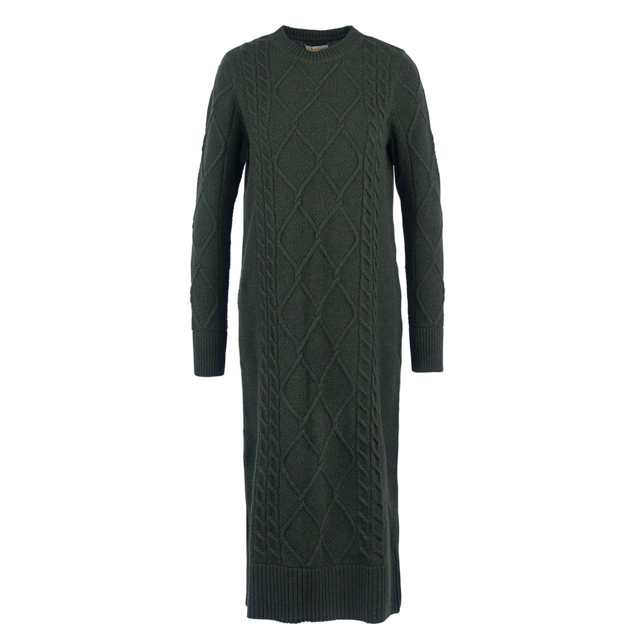 Barbour® Burne Midi Knit Dress - OLIVE image number 1