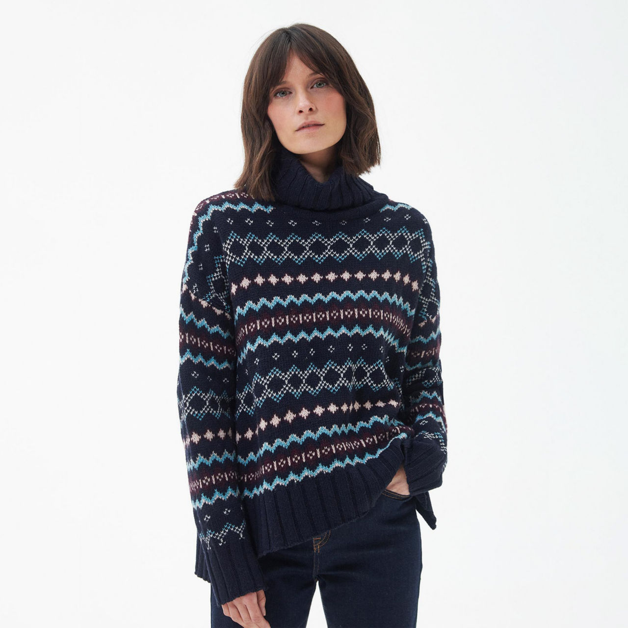 Barbour® Fox Knit Sweater - NAVY image number 0