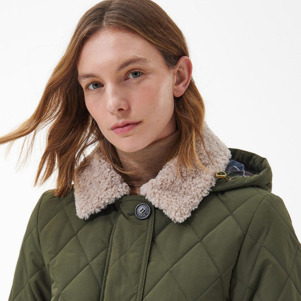 Barbour® Women’s Fox Quilt - OLIVE image number 4