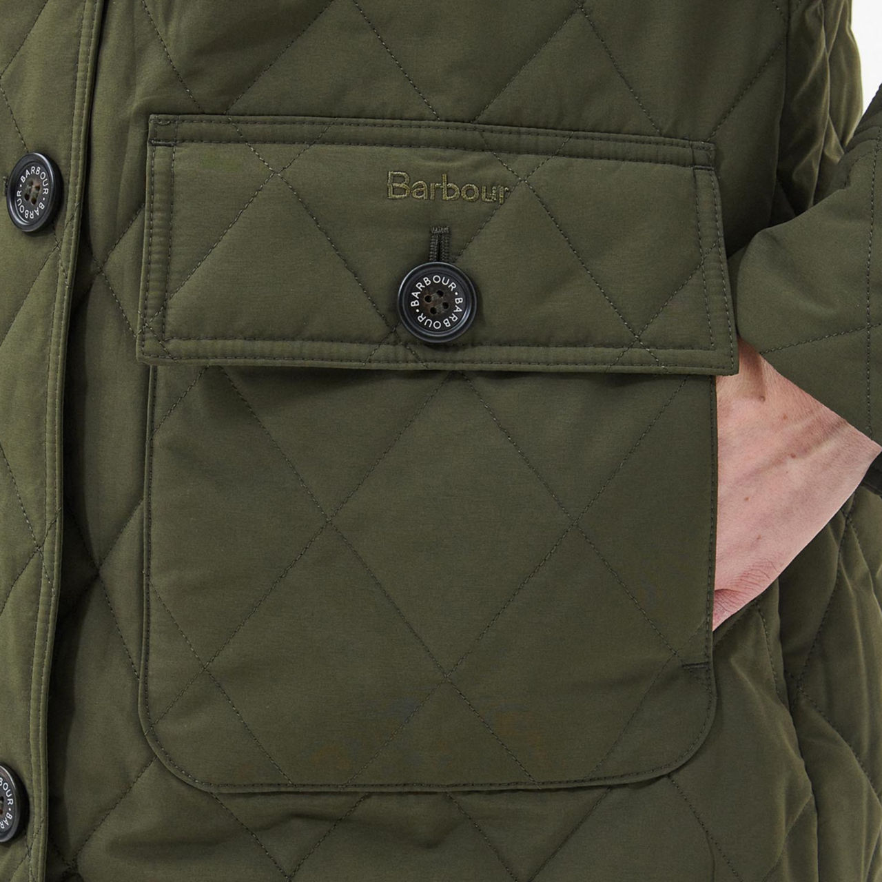 Barbour® Women’s Fox Quilt - OLIVE image number 5