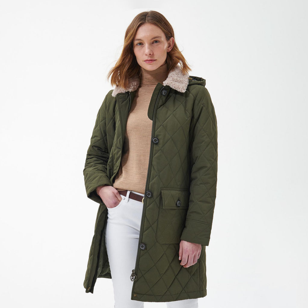 Barbour® Women’s Fox Quilt - OLIVE image number 1