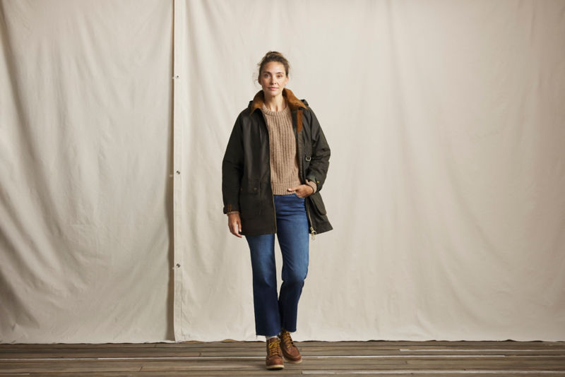 Barbour&reg; Alderney Fleck Knitted Sweater - WARM TRENCH image number 2