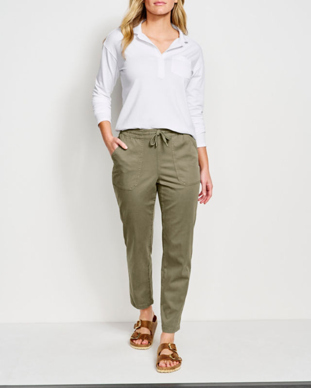 Explorer TENCEL&trade; Ankle Pants - TARRAGON image number 2