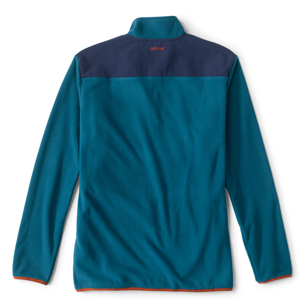 Retro Hill Country Microfleece Quarter-Snap - BLUE LAGOON/BLUE MOON image number 1