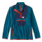Retro Hill Country Microfleece Quarter-Snap - BLUE LAGOON/BLUE MOON image number 0
