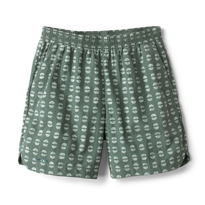 Ultralight 5" Shorts - FOREST/SEA GLASS CLIP DOT