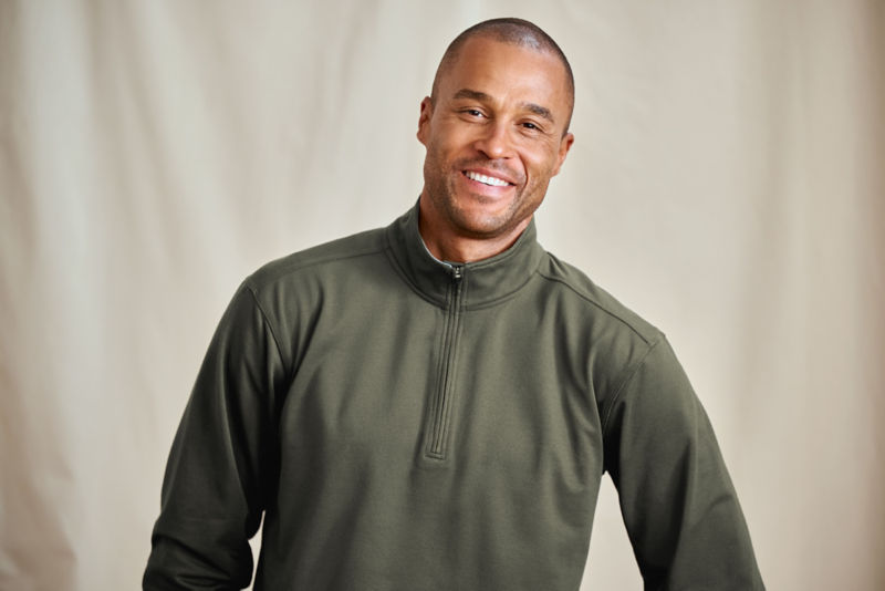 On The Move 1/4-Zip Sweatshirt - IVY image number 1