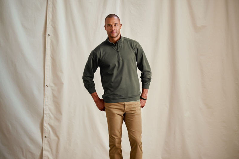 On The Move 1/4-Zip Sweatshirt - IVY