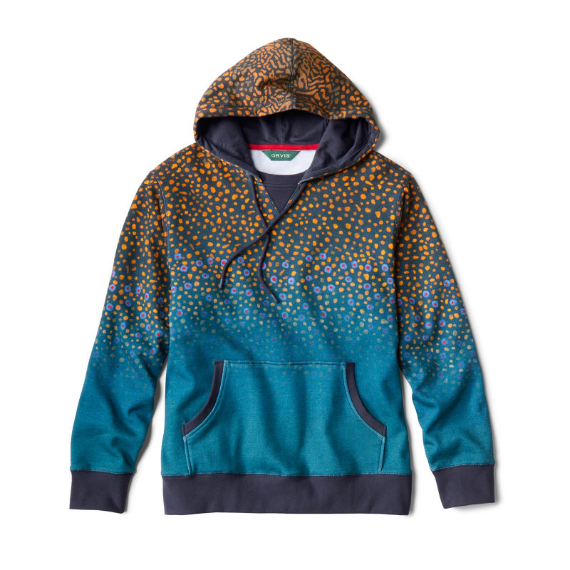 Vintage Logo Split-Neck Sweatshirt - BROOK TROUT