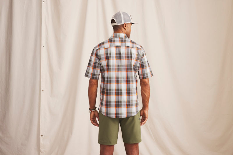 Men&rsquo;s River Guide Printed Short-Sleeve Western Shirt 2.0 - CELADON/SNOW PERMIT KALAMKARI PRINT image number 6