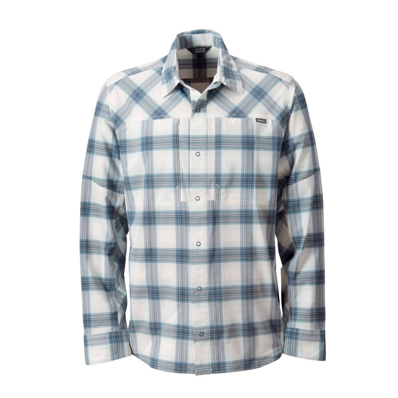 Men's PRO Stretch Long-Sleeve Shirt - STORM PLAID image number 1