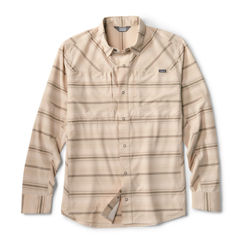 Men&rsquo;s PRO Stretch Long-Sleeve Shirt - SHIITAKE STRIPE