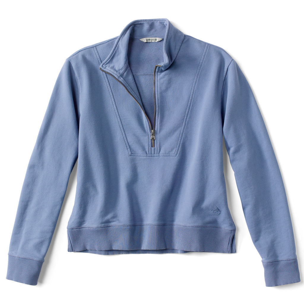 Riverside Half-Zip Sweatshirt - DUSTY BLUE image number 5