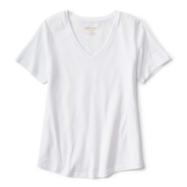 Perfect Relaxed V-Neck Short-Sleeved Tee - WHITE