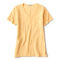 Canyon Garment-Dyed V-Neck Short-Sleeved Tee - HONEYCOMB image number 0