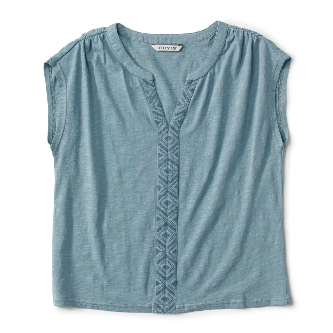 Fresh Air Embroidered Dolman Top - TIDEWATER image number 2