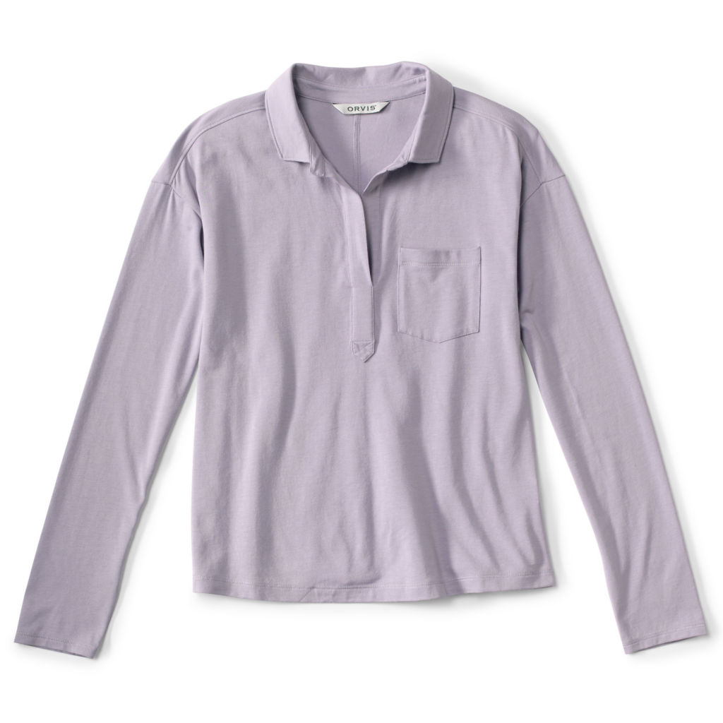 Perfect Long-Sleeved Polo - PURPLE FOG image number 4