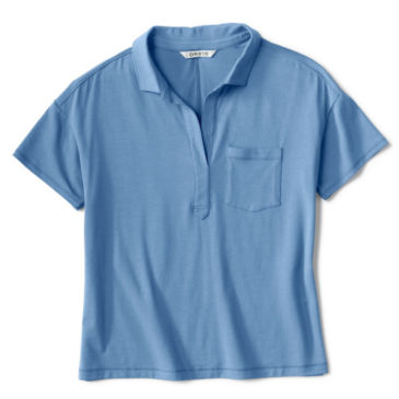 Perfect Short-Sleeved Polo Shirt - DUSTY BLUE